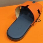 Hermes Izmir Sandals Orange/ Black For Men - Image 3