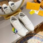 Louis Vuitton Trainer Sneaker Rubber Grain White Virgil Abloh For Men LV 1A8WAX - Image 5