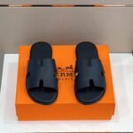 Hermes Izmir Sandals Black For Men - Image 4