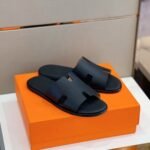 Hermes Izmir Sandals Black For Men - Image 2