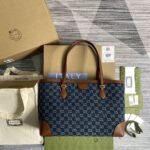 Gucci Ophidia GG Medium Tote Dark Blue And Ivory 631685 2KQGG 8375 - Image 6