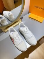 Louis Vuitton Trainer Sneaker White Virgil Abloh For Men LV - Image 5
