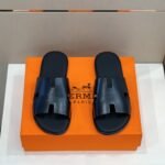 Hermes Izmir Sandals Black For Men H041141ZH01415 - Image 5