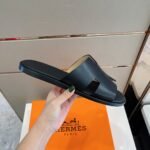 Hermes Izmir Sandals Black For Men H041141ZH01415 - Image 3
