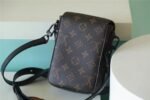 Louis Vuitton S-Lock Vertical Wearable Crossbody Bag Monogram Macassar Black For Men 7.5in/19cm LV M81522 - Image 9