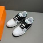 Louis Vuitton Trainer Sneaker White/Black Virgil Abloh For Men LV