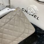 Chanel Classic Flap Bag Large Crossbody 11.8in/ 30cm Grey Gold Hardware For Women - Image 2