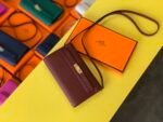 Hermes Kelly Wallet To Go Woc Epsom Wine For Women, Women's Wallet 8.3in/21cm - Image 2