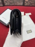 Gucci Horsebit 1955 Card Case Wallet Black Women’s Wallet 11cm/4.3in GG ‎621887 0YK0G 1000 - Image 2