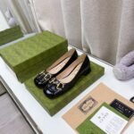 Gucci Women's Ballet Flat With Horsebit Black For Women GG - Image 2