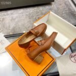 Hermes Dauphine 70 Loafer Brown For Women, Women's Shoes H212091Z - Image 3