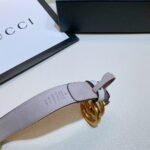 Gucci GG Belt With Double G Buckle Beige/White ‎625839 92TLC 9761 - Image 6