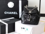 Chanel Backpack 7in/ 18cm Black Gold Hardware For Women - Image 2