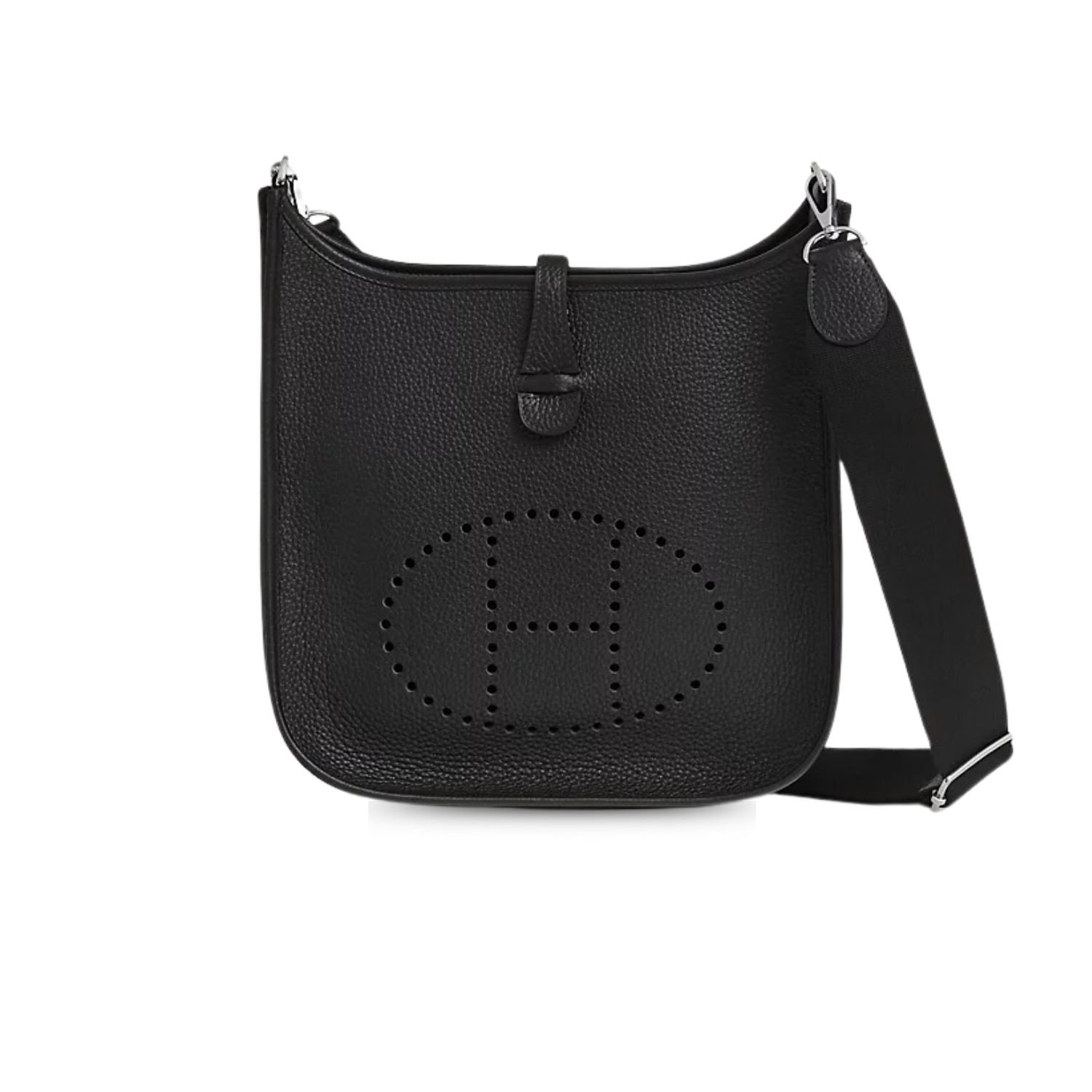 1-13.jpg Hermes Evelyne III 29 Bag Black With Silver-Toned Hardware H056277CK89 - Image 1