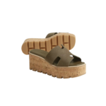 Hermes Eze 30 Sandals Vert Toundra For Women H232150Z 1R400
