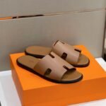 Hermes Izmir Sandals Brown For Men H041141ZH03400 - Image 4