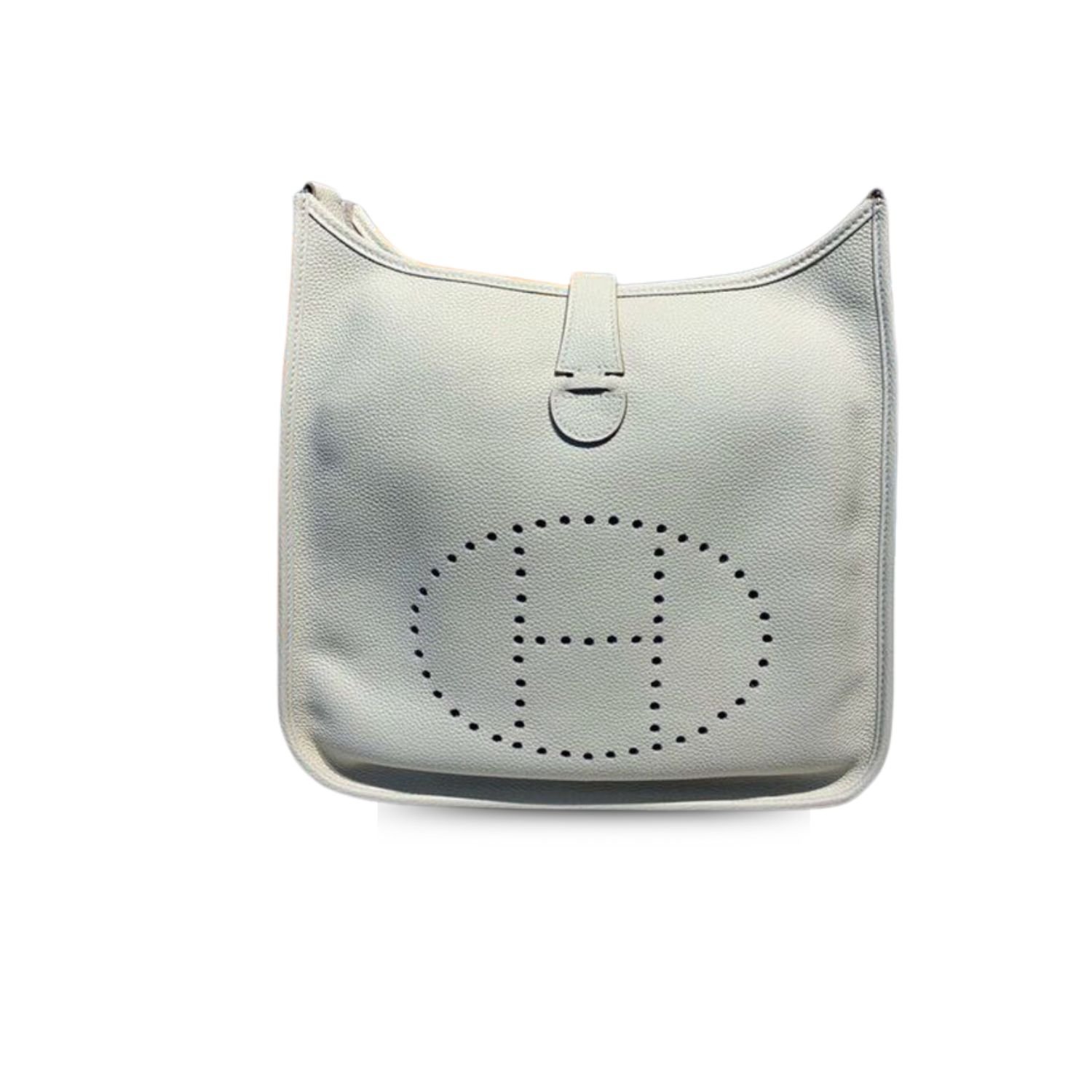 10-3-1.jpg Hermes Evelyne III GM Bag White - Image 1