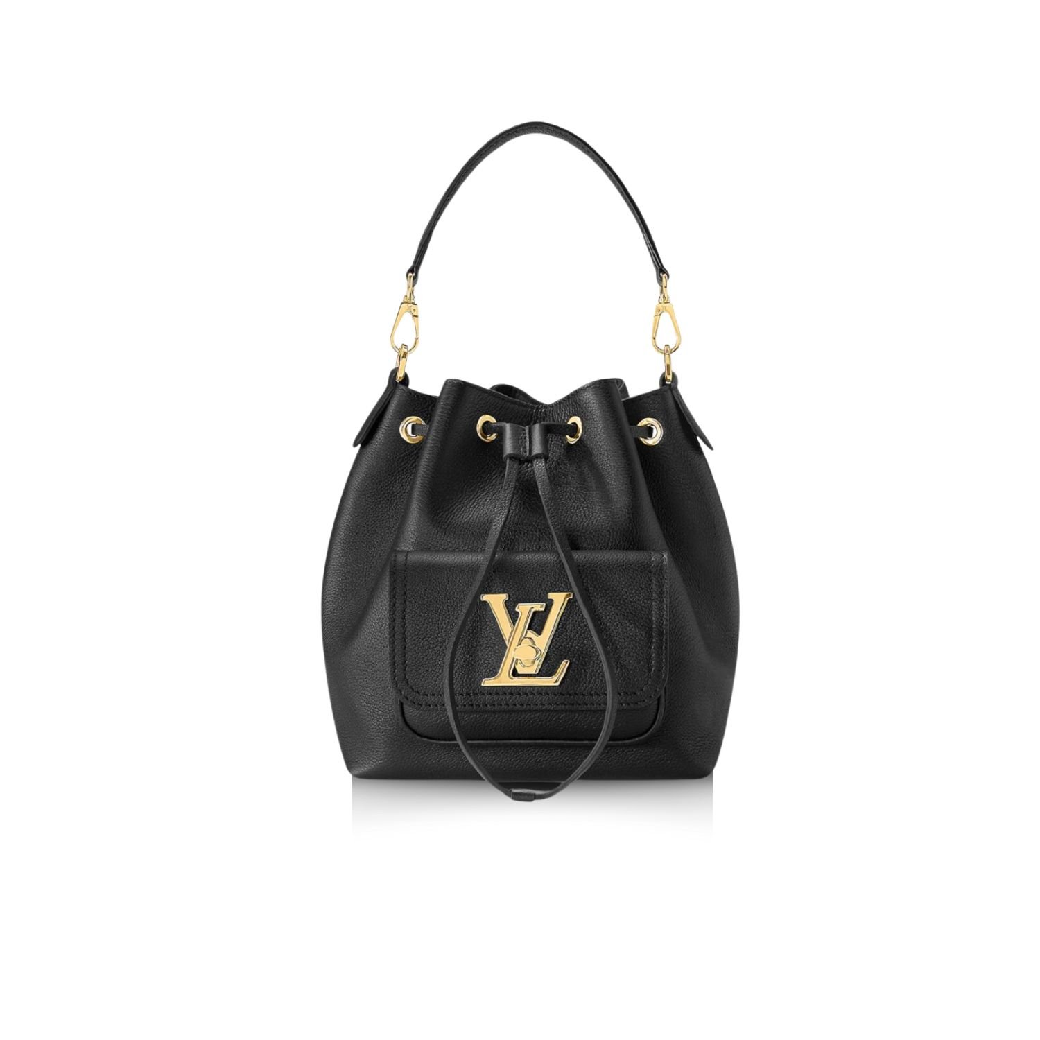 xr:d:DAGBcEfztYw:471,j:3497469348586390406,t:24040815 Louis Vuitton Lockme Bucket Black M57687 - Image 1