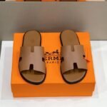 Hermes Izmir Sandals Brown For Men H041141ZH03400 - Image 3