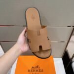 Hermes Izmir Sandals Brown For Men H041141ZH03400 - Image 6
