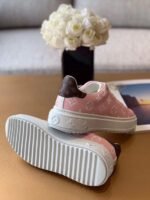 Louis Vuitton Time Out Sneaker Patent Monogram Material Pink For Women LV - Image 5