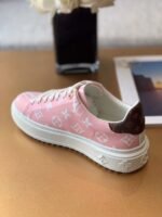 Louis Vuitton Time Out Sneaker Patent Monogram Material Pink For Women LV - Image 8