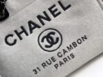 Chanel Shopping Small Tote Bag 15.2in/ 39cm White Silver Hardware For Women AS3257 - Image 7