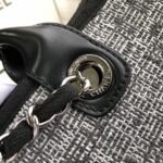 Chanel Deauville Tote Raffia Canvas Bag Black/White - Image 9