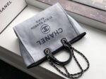 Chanel Deauville Tote Gray A66941 - Image 3