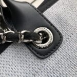 Chanel Deauville Tote Gray A66941 - Image 6