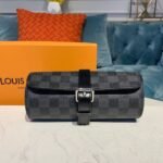Louis Vuitton 3 Watch Case Damier Graphite Canvas N41137 - Image 2
