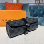 Louis Vuitton 3 Watch Case Damier Graphite Canvas N41137 - Image 3