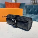 Louis Vuitton 3 Watch Case Damier Graphite Canvas N41137 - Image 4
