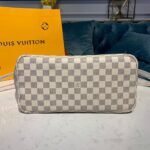 Louis Vuitton Neverfull MM Tote Bag 12.2in/ 31cm Rose Ballerine Pink Damier Azur Canvas For Women N41605 - Image 6
