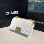Chanel Small Boy Handbag White A67085 - Image 3