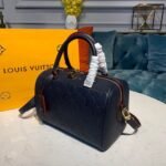 Louis Vuitton Speedy Bandouliere 25 Top Handle Bag 9.8in/ 25cm Navy Blue Monogram Empreinte Gold Hardware For Women - Image 4