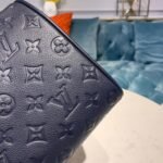 Louis Vuitton Speedy Bandouliere 25 Top Handle Bag 9.8in/ 25cm Navy Blue Monogram Empreinte Gold Hardware For Women - Image 6