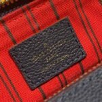 Louis Vuitton Speedy Bandouliere 25 Top Handle Bag 9.8in/ 25cm Navy Blue Monogram Empreinte Gold Hardware For Women - Image 10