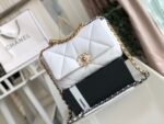 Chanel 19 HandBag White AS1160 - Image 2