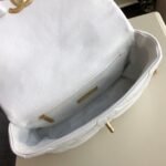 Chanel 19 HandBag White AS1160 - Image 7