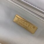 Chanel 19 HandBag White AS1160 - Image 10