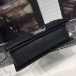 Chanel Boy Medium Crossbody Bag 9.8in/ 25cm Black Silver Hardware For Women - Image 10