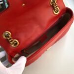 Gucci Marmont Small Matelassé Shoulder Bag Hibiscus Red 443497 DTDIT 6433 - Image 5