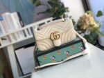 Gucci Marmont Matelassé Mini Bag  White 446744 DTDIT 9022 - Image 3