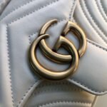 Gucci Marmont Matelassé Mini Bag  White 446744 DTDIT 9022 - Image 5