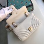 Gucci Marmont Matelassé Mini Bag  White 446744 DTDIT 9022 - Image 6
