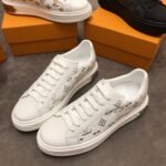 Louis Vuitton Time Out Sneaker White/Silver For Women LV - Image 7