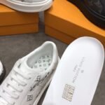 Louis Vuitton Time Out Sneaker White/Silver For Women LV - Image 9
