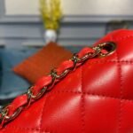Chanel Flap Bag Mini Crossbody 7.8in/ 20cm Red Gold Hardware For Women A69900 - Image 11