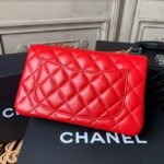 Chanel Flap Bag Mini Crossbody 7.8in/ 20cm Red Gold Hardware For Women A69900 - Image 4